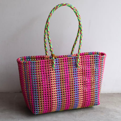 MOKA SCOUBIDOU BAG LARGE MULTI STRIPE