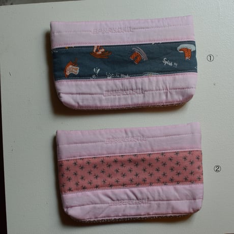 banryoku patchwork flap pouch