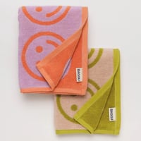 Hand Towel Set of 2 Happy Lilac Ochre