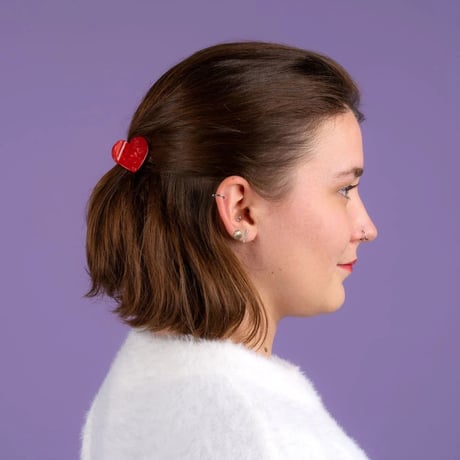 Coucou Suzette / Red Heart Mini Hair Claw