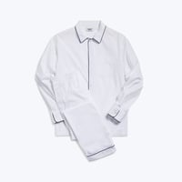 SLEEPY JONES // Henry Pajama Set End on End White