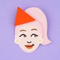 Coucou Suzette / Orange Triangle Shaped Hair Clip