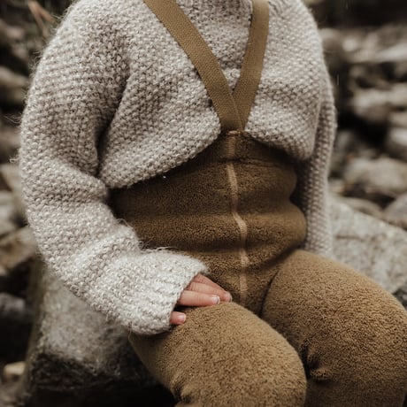 SILLY Silas Teddy Warmy Footless Collection Acorn Brown
