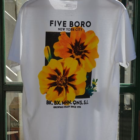 5BORO / 5B FLOWER YELLOW WHITE TEE