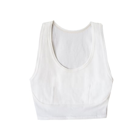 hazelle tank croptop white
