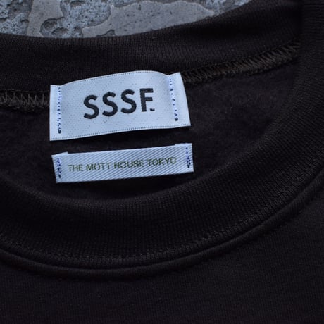 SSSF+THE MOTT HOUSE TOKYO emblem sweatshirts BROWN