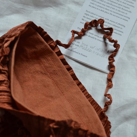 AZUR PLISSÉ SATIN SILK BAG