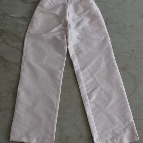 COMING OF AGE Pink Silk Pants