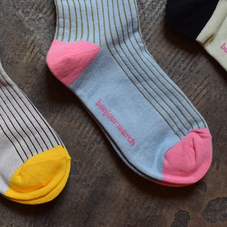 Bonjour March Triple Rib Socks