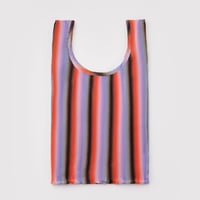 BAGGU Pleated Baggu Gradient Stripe Poppy & Lilac