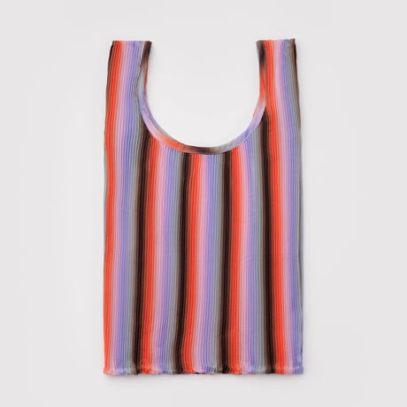 BAGGU Pleated Baggu Gradient Stripe Poppy & Lilac