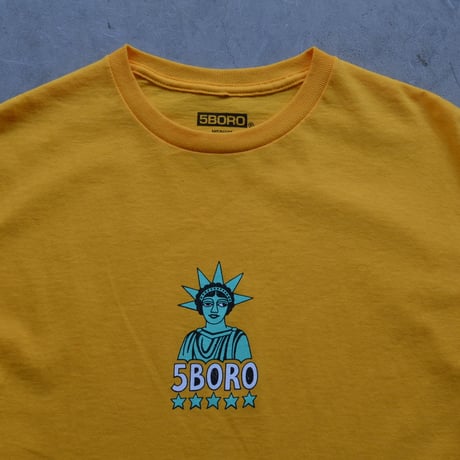 5BORO / 5B LIBERTY T-SHIRTS YELLOW