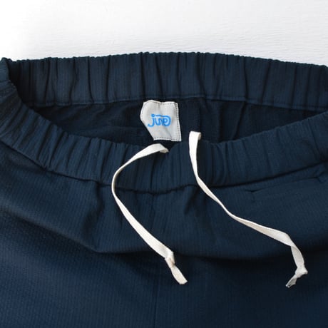 june pajama set navy quilting with yellow piping