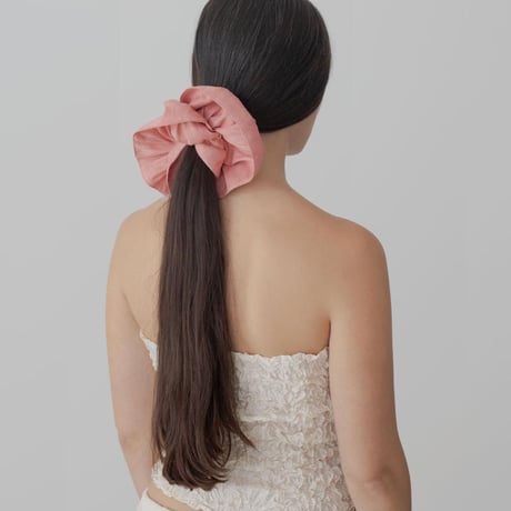 AZUR RAW SILK SCRUNCHIE