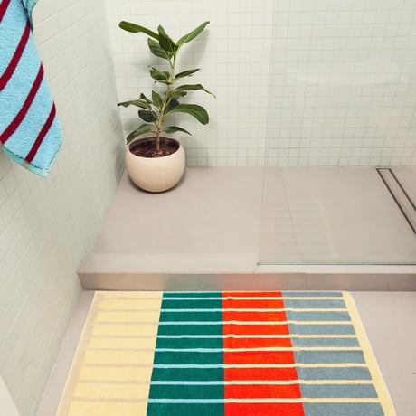 Dusen Dusen / House Stripe Bath Mats CONCRETE