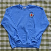 SSSF+THE MOTT HOUSE TOKYO emblem sweatshirts BLUE