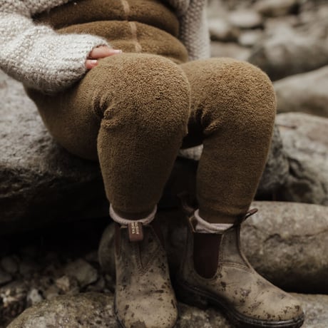 SILLY Silas Teddy Warmy Footless Collection Acorn Brown