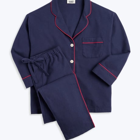 SLEEPY JONES / MARINA PAJAMA SET Navy Flannel