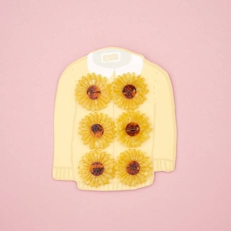 Coucou Suzette sunflower buttons