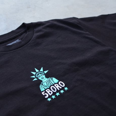 5BORO / 5B LIBERTY T-SHIRTS BLACK