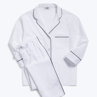 SLEEPY JONES / Marina Pajama Set End on End White