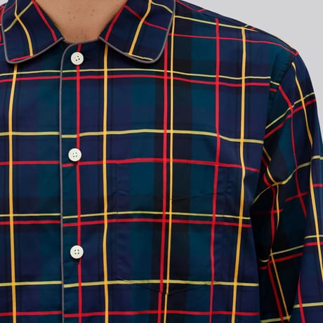 SLEEPY JONES / HENRY PAJAMA SET Sateen Holiday Plaid