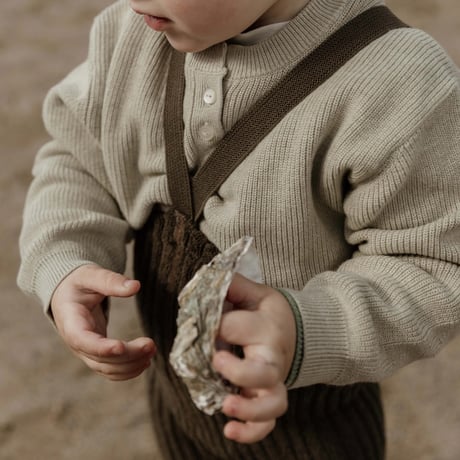 SILLY Silas Granny Teddy Warmy Footless Collection_Seaweed Brown