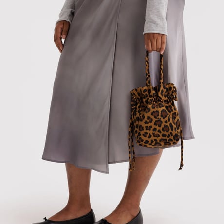 BAGGU Drawstring Bag Leopard