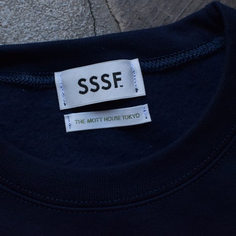 SSSF+THE MOTT HOUSE TOKYO emblem sweatshirts NAVY