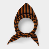 Jo Gordon / STRIPE TRIANGLE NECKERCHIEF BLACK & CUMIN