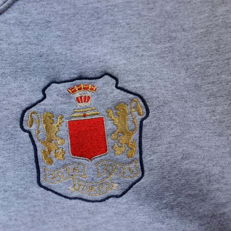 SSSF+THE MOTT HOUSE TOKYO emblem sweatshirts GREY