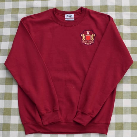 SSSF+THE MOTT HOUSE TOKYO emblem sweatshirts RED