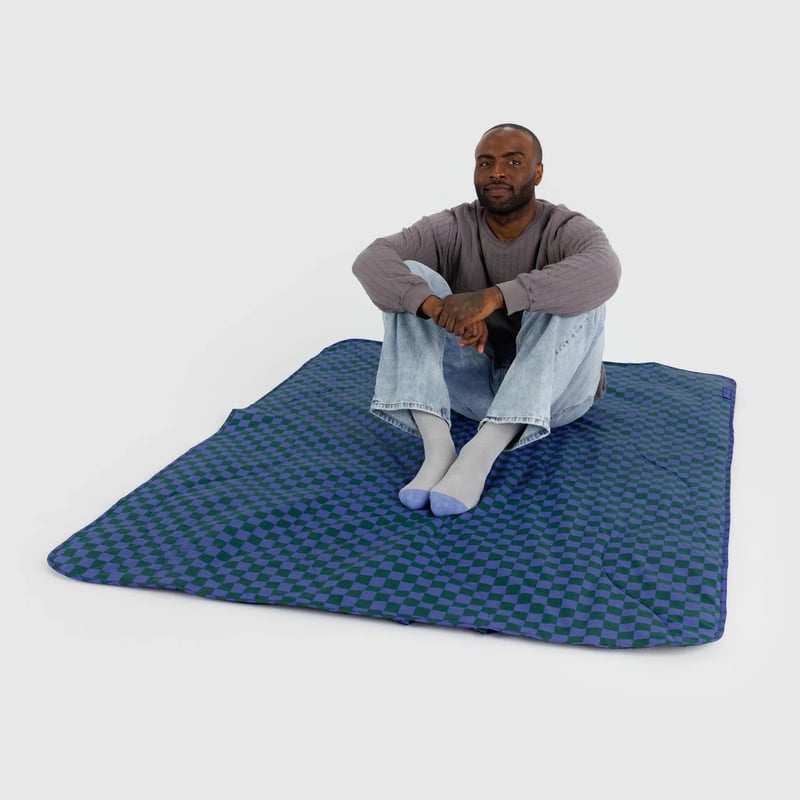 BAGGUバグーPUFFY PICNIC BLANKET ブランケットシート敷物 BAGGUバグーPUFFY PICNIC BLANKET ブランケットシート敷物