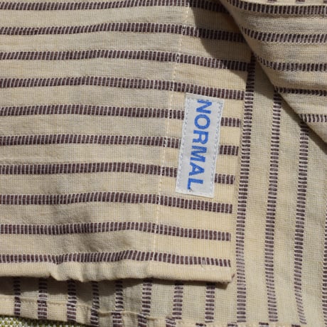 DEVELOPMENT BY NOROLL NORMAL SHIRT STRIPE S/S BROWN