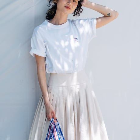 she said that + THE MOTT HOUSE TOKYO T-shirt White