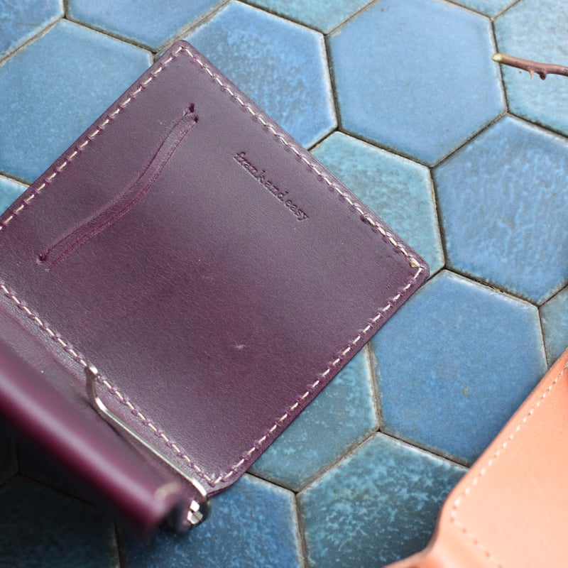 財布・ケース・小物入れ frank and easy clip wallet purple frank and easy clip wallet pink/purple | THE MO