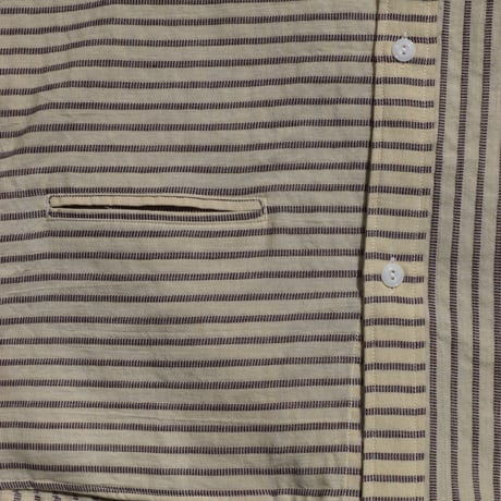 DEVELOPMENT BY NOROLL NORMAL SHIRT STRIPE S/S BROWN