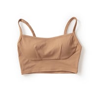 hazelle square croptop tan