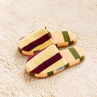 Dusen Dusen / Terry Stripe Slippers Ginkgo