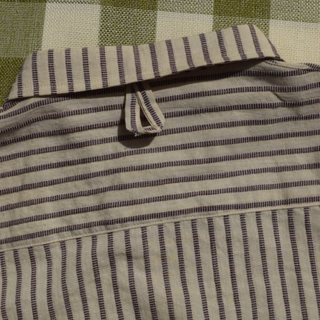 DEVELOPMENT BY NOROLL NORMAL SHIRT STRIPE S/S BROWN