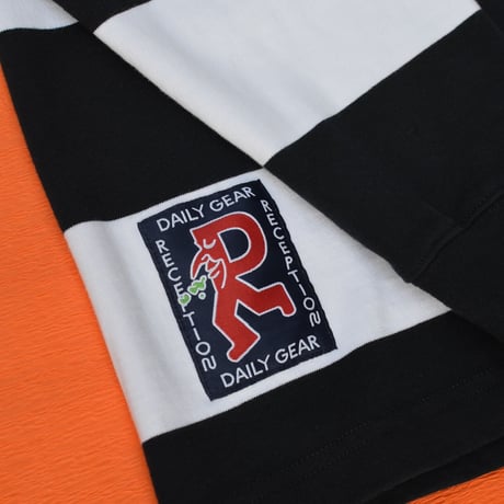 Reception / LS Pocket Stripe Tee Dark Navy & White