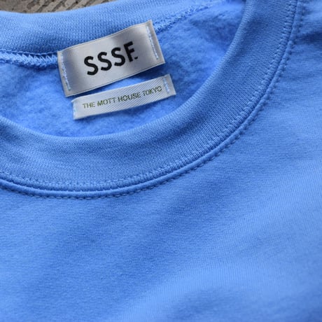 SSSF+THE MOTT HOUSE TOKYO emblem sweatshirts BLUE