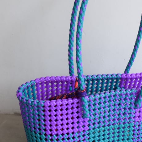 MOKA SCOUBIDOU BAG MEDIUM BLUE/PURPLE