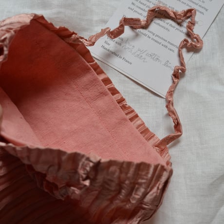 AZUR PLISSÉ SATIN SILK BAG