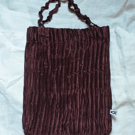 AZUR PLISSÉ SATIN SILK BAG