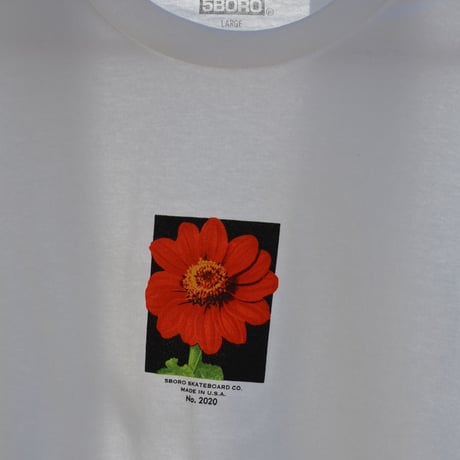 5BORO / 5B FLOWER RED WHITE TEE