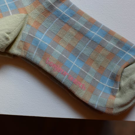Bonjour March Central Check Socks