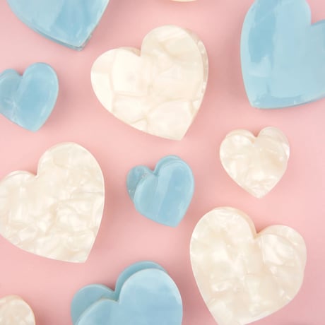 Coucou Suzette / White Heart Mini Hair Claw