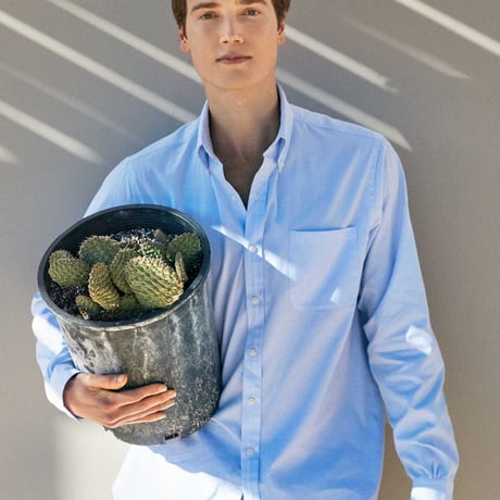 SLEEPY JONES / Penn Shirt Blue Oxford Cotton