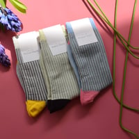 Bonjour March Triple Rib Socks